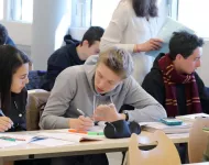 Photo d'étudiants en classe